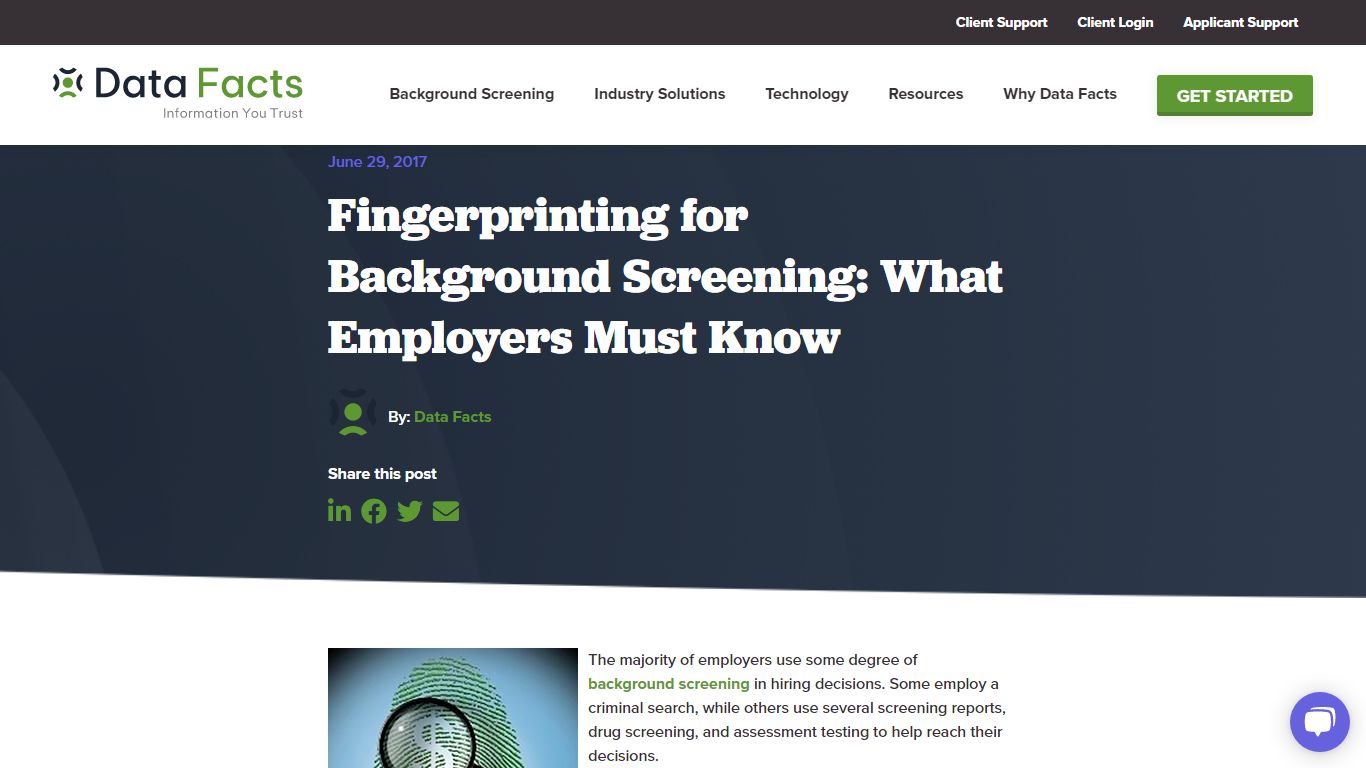 Fingerprinting for Background Screening: What Employers Must Know